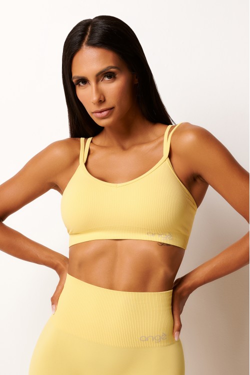 Top Seamless Amarelo Ultra Fit