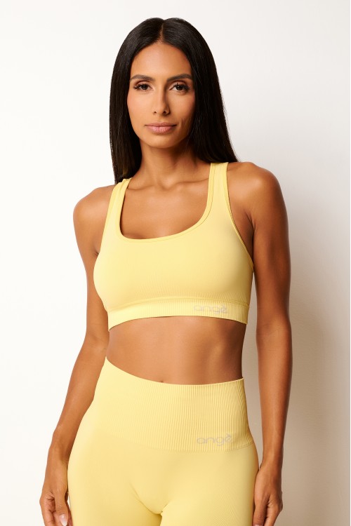 Top Nadador Seamless Amarelo Ultra Fit