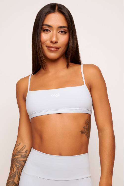 Top Cinza Básico Slim